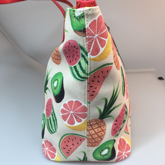 **SALE**NWT DOONEY & BOURKE Large Zip Shopper Tuity Fruity - Picture 6 of 7